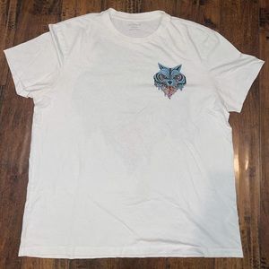 All saints men’s white t shirt medium